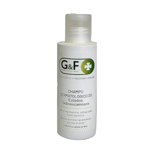 Champú para dermatitis seborreica. Champú estados descamativos. Facilita la eliminación de escamas. Champús en botella de 125ml. Champús pelo graso. Reduce la descamación, el picor y exceso de sebo.