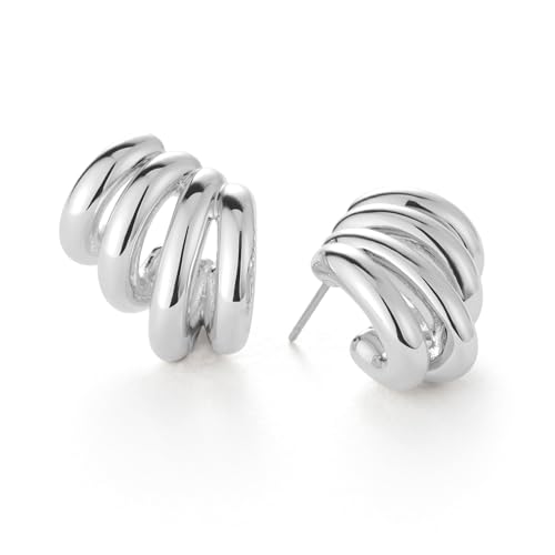 JENNY BIRD Womens Monroe Earrings Silver One Size