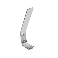Merriway BH03293 Hat & Coat Hook Satin Aluminium -10 Pcs