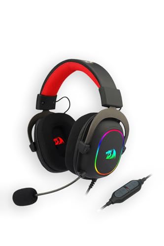 Headset Gamer Redragon Zeus X RGB USB 7.1 Surround Sound Virtual H510-RGB, Preto