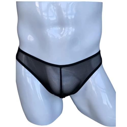 [harukita] Tバック メンズ 2点セット 過激 透け 男性用セクシーランジェリー 花柄 レース 極薄 マイクロメッシュ メンズ ティーバック Gストリング 軽薄透気 柔軟高弾 セクシー下着 ビキニブリーフ - 画像4