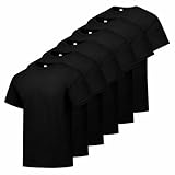 Hanes mens Essentials Short Sleeve T-shirt Value Pack (6-pack) fashion t shirts, Black, XX-Large US