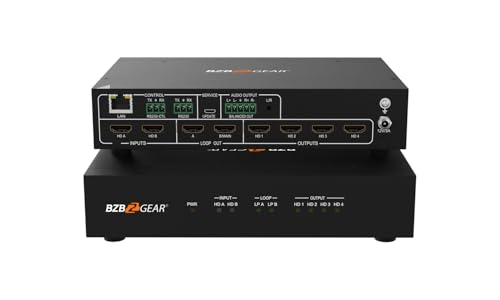 BZBGEAR 2x2 4K UHD HDMIrfIEH[vZbT IP/RS232Rg[t (1x3/1x4/2x2/4x1CAEgT|[g)