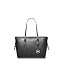 Silver-tone Hardware/Crossgrain Leather/Black