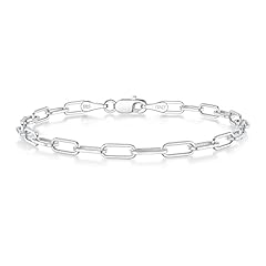 3mm Silver Paperclip Bracelet