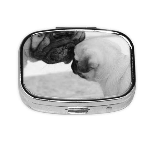 犬 いぬ 犬柄3 おしゃれ かわいい 薬箱 薬ケース 薬 サプリメントケース 小型 防湿 軽い携帯 旅行に適している