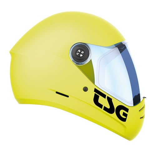Casco Integral TSG Pass 2.0 Amarillo Satén L con Visera de Recambio 2