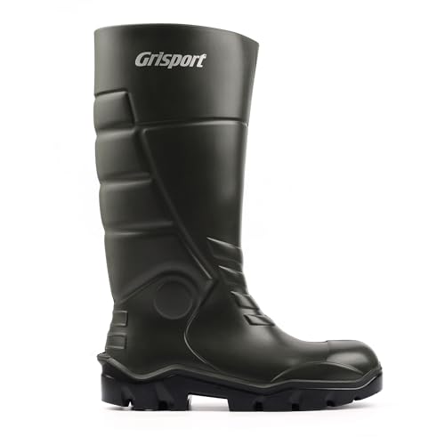 Grisport Castle Plus II Safety Wellington para hombre, Green, 43 EU