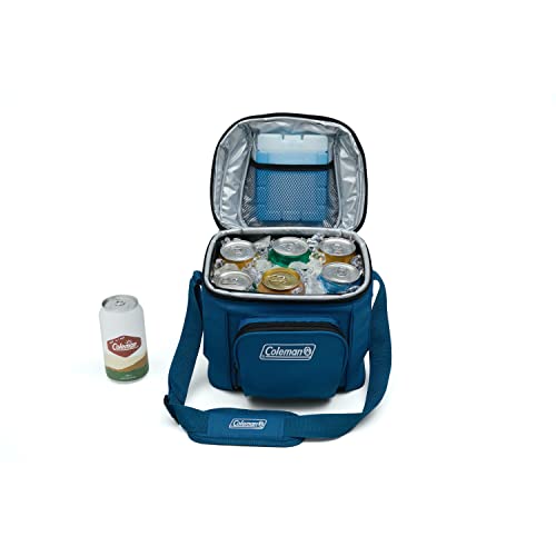 Coleman Chiller Insulated Soft Cooler, Leakproof 9/16/30 Can Cooler with 12+ Hour Ice Retention, Made with Recycled Materials, Great for Lunch, Camping, Beach, Pool, Sports, & More