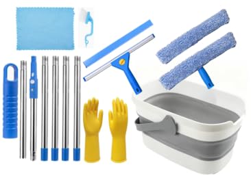 Set lavavetri professionale con blu e grigio 1