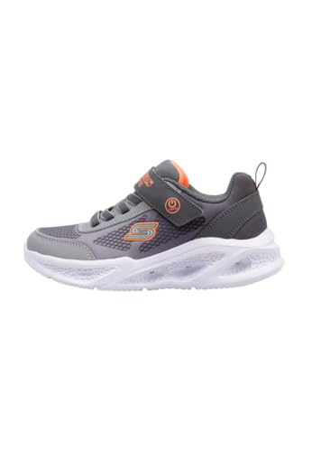 Skechers Meteor-Lights Krendox - Scarpe da Ginnastica da Ragazzo, Grey,