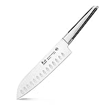 Cangshan X Series 59144 German Steel Forged Santoku Knife, 7-Inch