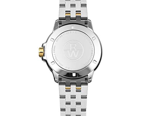 Raymond Weil Tango Classic Men's Watch, Quartz, White Dial, Roman Numerals, Two-Tone, Stainless Steel Bracelet with Yellow-Gold PVD Plating, 41 mm (Model: 8160-STP-00308)4