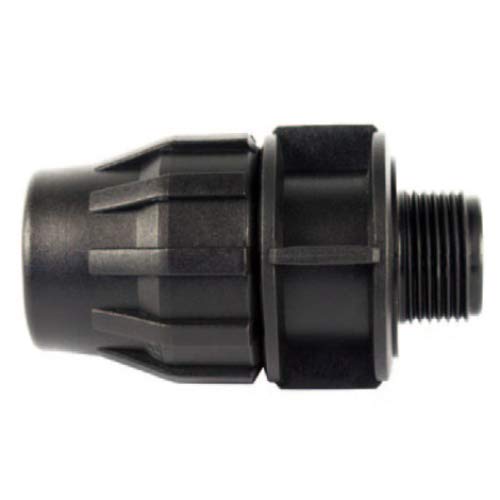 VACUFLEX SYR Brico Fitting - Liaison Filetage mâle, 9 x 5 x 7 cm, Couleur Noir Cover