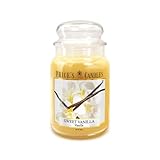 Price's - Vela en tarro grande Sweet Vanilla – Dulce, deliciosa fragancia de calidad – Aroma de larga duración – Hasta 150 horas de tiempo de combustión