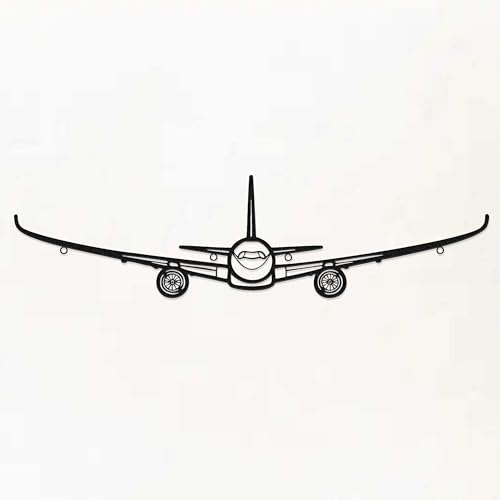 Zckjnoi A350 Airplane Metal Wall Art – Minimalist Airbus A350