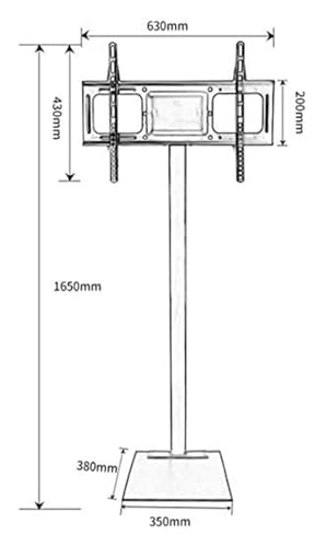 Soporte móvil para TV de piso para pantallas de hasta 65 pulgadas miniatura 2