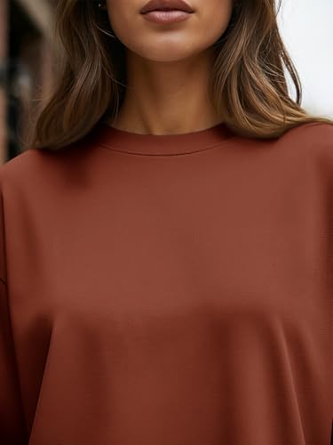 Image of Trendy Queen Womens Oversized Long Sleeve Shirts Fall Tops 2026 Basic Tees