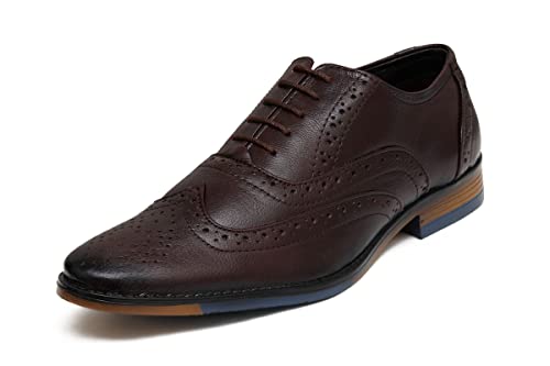 Image of ARAMISH Men Genuine Leather Formal Brogue Shoe