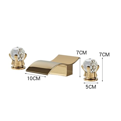 Mitigeur de salle de bain lavabo cascade 3 trous chrome MOCHAMIK - 2