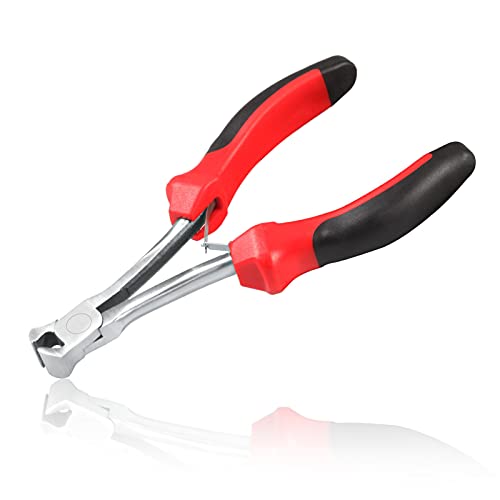 Image of 5.5 Inches End Cutting Pliers Mini Long Reach End Nipper Jewelry Cutting Pliers Wire Cutters for Crafting Nail Puller Trim Puller Staple Nail Remover Tool Jewelry Making Pliers