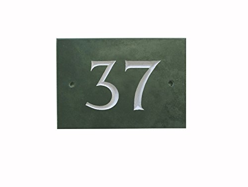 Green Slate House Number (1-99) (No 37) — image 1