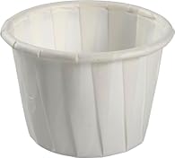 PLASTIC FREE: These disposable paper cups are perfect for servicing sauces. These pleated sauce ramekin pots are made from paper and are a better choice than plastic sauce dipping pots. EASY TO USE: Each dip pot is sturdy and easy to use to contain c...