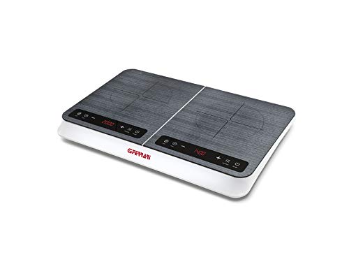 G3 Ferrari Pronto Chef Duo Table avec plaque à induction Gris Blanc 1500 W 2000 W