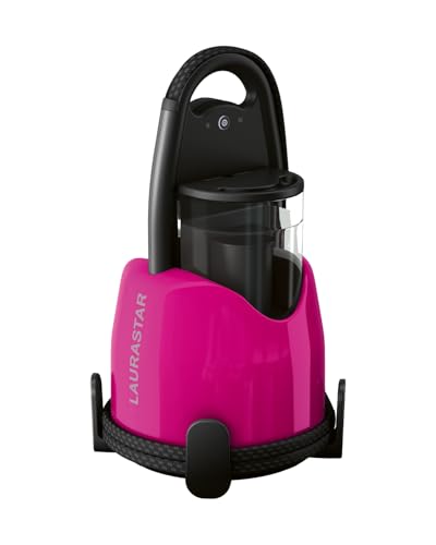 Laurastar Lift Plus Pinky Pop, 3-in-1 Bügelstation, die Kleidung entknittert, bügelt und reinigt, Hygienische Dampf, Automatische Kabelaufwicklung, Alu-3D Sohle, Vertikales Bügeln, Abnehmbarer