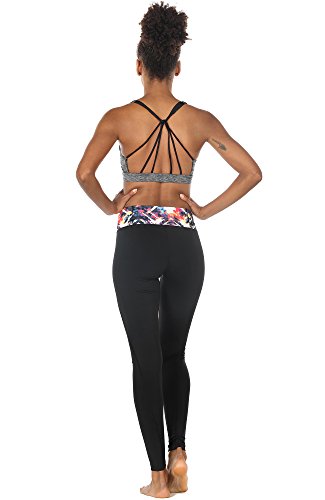 Image of icyzone Women's Padded Strappy Workout Running Sports Bras Medium Impact