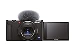 Sony ZV-1 – 24-70mm f/1.8-2.8 Zoom Grandangolare (Sensore da 1.0", Schermo LCD Direzionabile, Video 4K, E-Mount Non Applicabile, Ideale per Vlogging, Compatibile con Accessori Sony ZV)