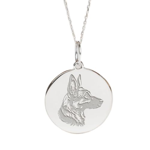 Pendentif Berger Allemand LKBEADS, le cadeau en argent 925 idéal