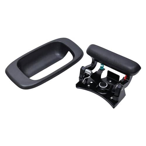 Aoerzn Premium Tailgate Handle Latch and Bezel Trim with Rod Clips, Fits for 1999-2007 Chevy Silverado GMC Sierra 1500 2500 3500, Replaces# 15997911, 15228539, 15228540, 15228541