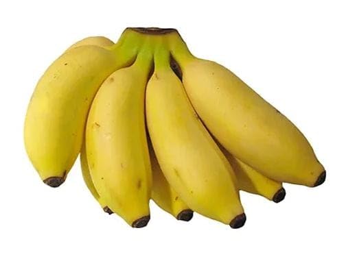 Fresh Bananas Small Rasakadali 200-250 g India 3-6 Pcs