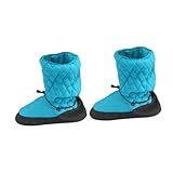RNXRZANK Warm up Booties Dance Boot Shoes Ballet Slippers Warm for Women Men Road Cheerleaders, Blue M