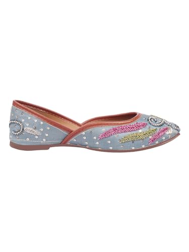Image of SilverArrow Ethnic Embroidery Jutti with Beautiful Design for Women & Girls