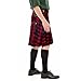 Men’s Kilt Scottish Kilts for Men Scottish Tartan Kilt Utility Kilts Scottish Traditional Kilt Plaid Tartan Skirt Red M