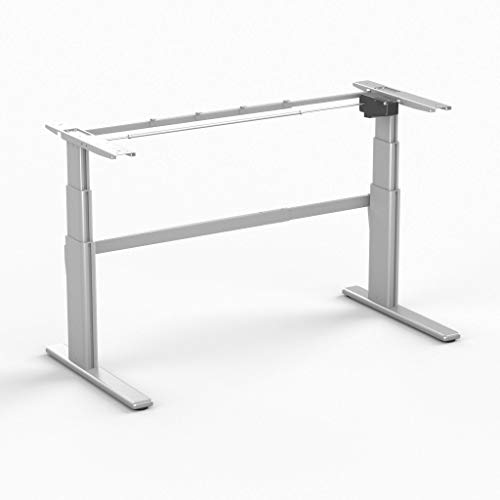 Sitz-Steh-Schreibtisch AluForce 270 (Silber Frame/Ohne Arbeitsplatte) Cover