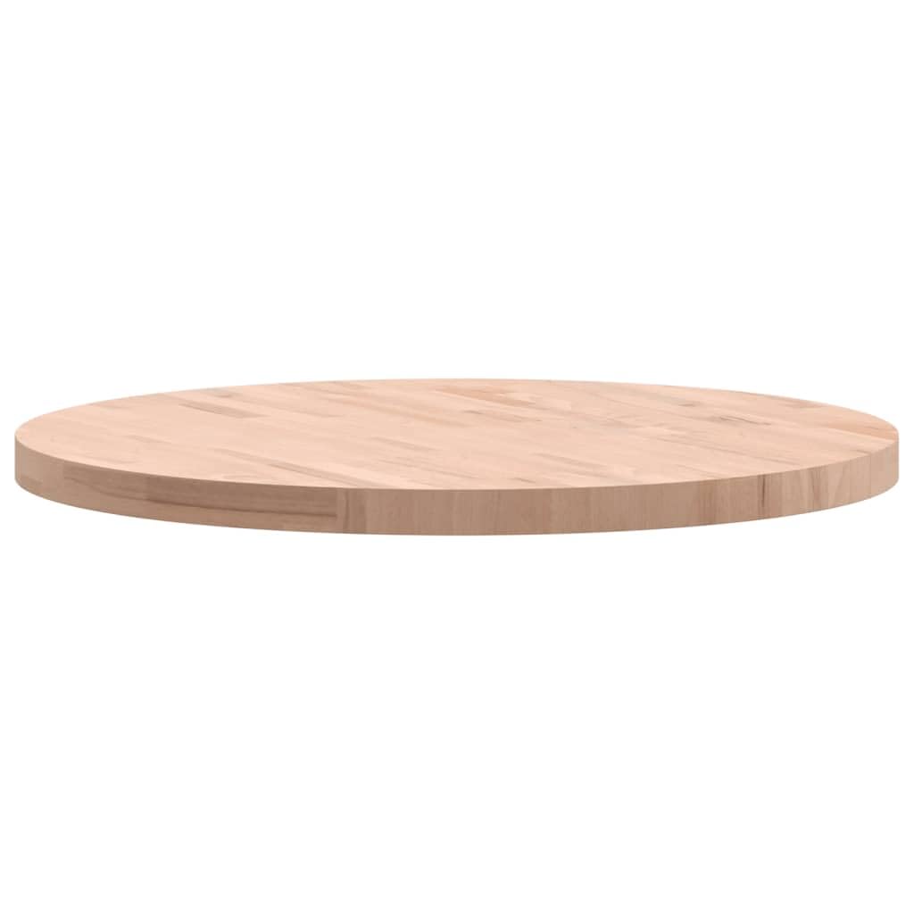 Piano da tavolo in legno massiccio, diametro 80 x 4 cm, rotondo, piano di lavoro di ricambio, superficie fai da te, per ufficio, sala da pranzo, soggiorno, cucina