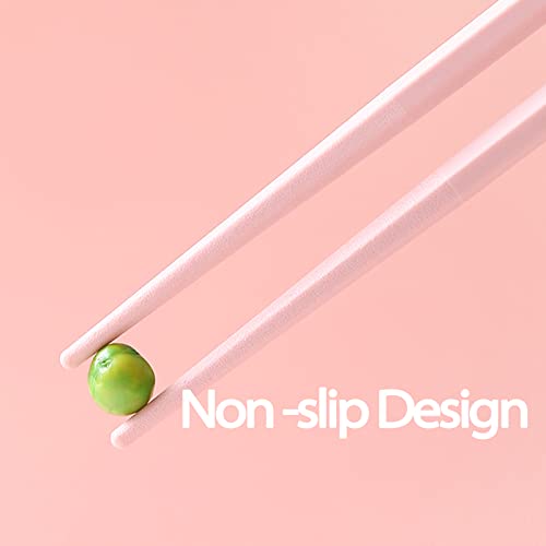 image for PYBBO 10 Pairs Fiberglass Chopsticks-Reusable Chopsticks Dishwasher Sa
