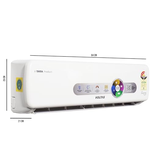 Image of Voltas 1.5 Ton 3 Star 4-in-1 Convertible Inverter Split AC, 183V Vectra Magnum (100 percent Copper, Turbo tech, Dual temp display, Anti-Fungal, 2023 launch)