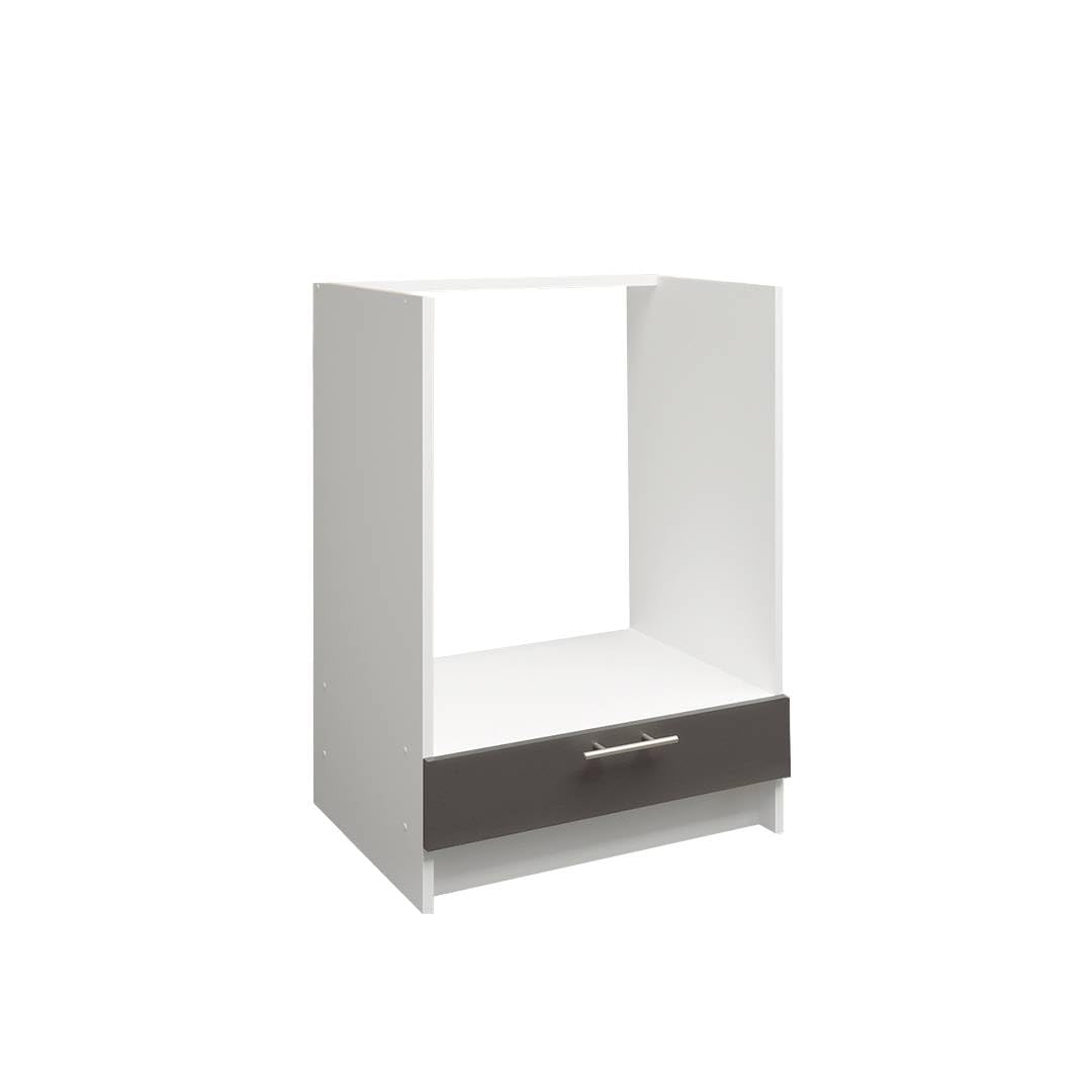 JD Greta Kitchen Base Oven Cabinet โ 600mm โ Base Kitchen Oven Unit (Without Worktop) - Dark Grey (Anthracite) Matt