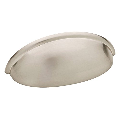 Franklin Brass 10 Pack Brushed Nickel Cabinet Handles 3 inch (76mm) Kitchen Cabinet Handles and Drawer Pulls for Cupboards and Dressers | Cup Pull by Franklin Brass - Used condition - US$16.13
