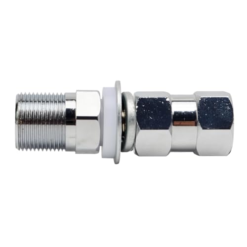 Image of (2pcs) Heavy Chrome-Plated Brass SO-239 Stud Mount CB Ham Radio Antenna Adapter for 3 /8-24 Threads Mount, fit Any 1 /2 inch Hole