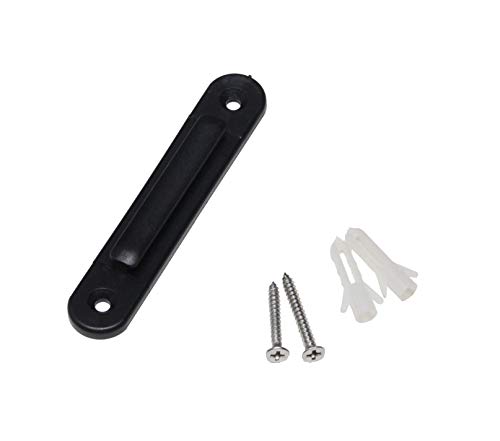 FixtureDisplays® Receptor de cinto retrátil montado na parede - Preto 12004-12-FBA