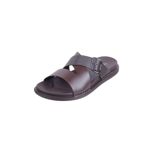 Image of Metro Men Slip-on Open Toe Comfort Chappal UK /6 EU /40 (16-902)