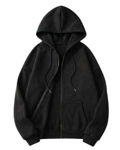 Image of SHAIRA FASHION Women's Solid Zipper Hooded Sweatshirt Front Zip I Ribbed Hem, Lined Hood I Casual Winter Wear Jacket I Lightweight I Warm & Stylish Kangaroo Pocket