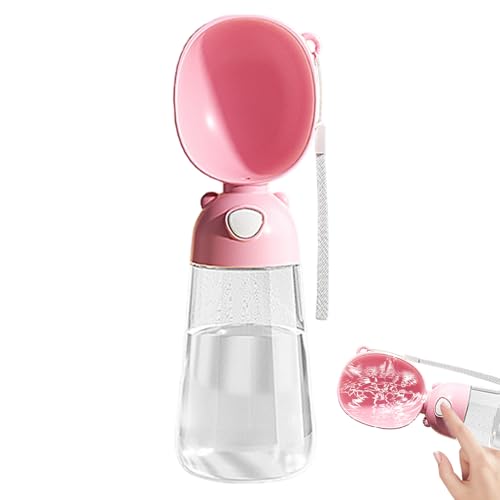Botella de agua portátil para perros,Botella de agua portátil para perros | Dispensador de agua desmontable de gran capacidad para perros | Dispensador de agua ergonómico para ir de compras, hacer sen