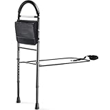 Medical king Bed Rail with Adjustable Heights ASTM Approved - bar with Storage Pocket - Bed Rails with bar - Easy to get in or Out of Bed with Floor Support