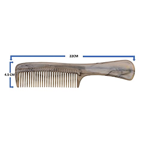 Image of LILY Men's /Women's Grooming Marble Handle Hair Combs, Pack of 3